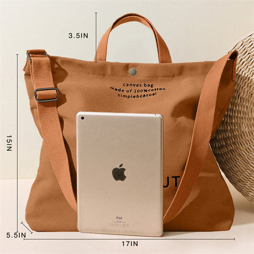 Large Capacity Shopping Bags Woman Black Canvas Tote Bag High-End Versatile Shoulder Bag